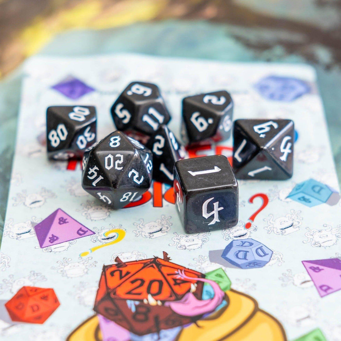 Black Witch Dice DnD Dice Set - Mystery Dice Goblin