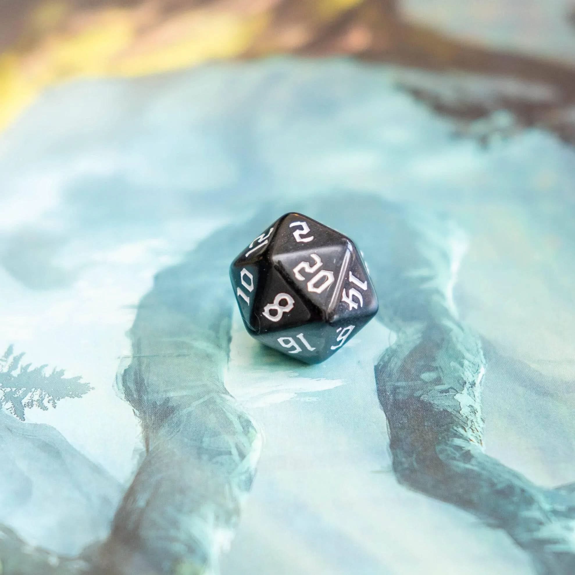 Black Witch Dice TTRPG  Dice Set - Mystery Dice Goblin
