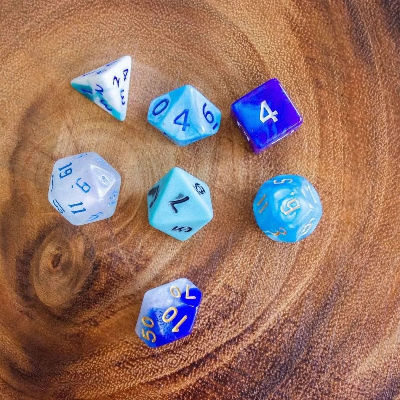 Blue Dice Set