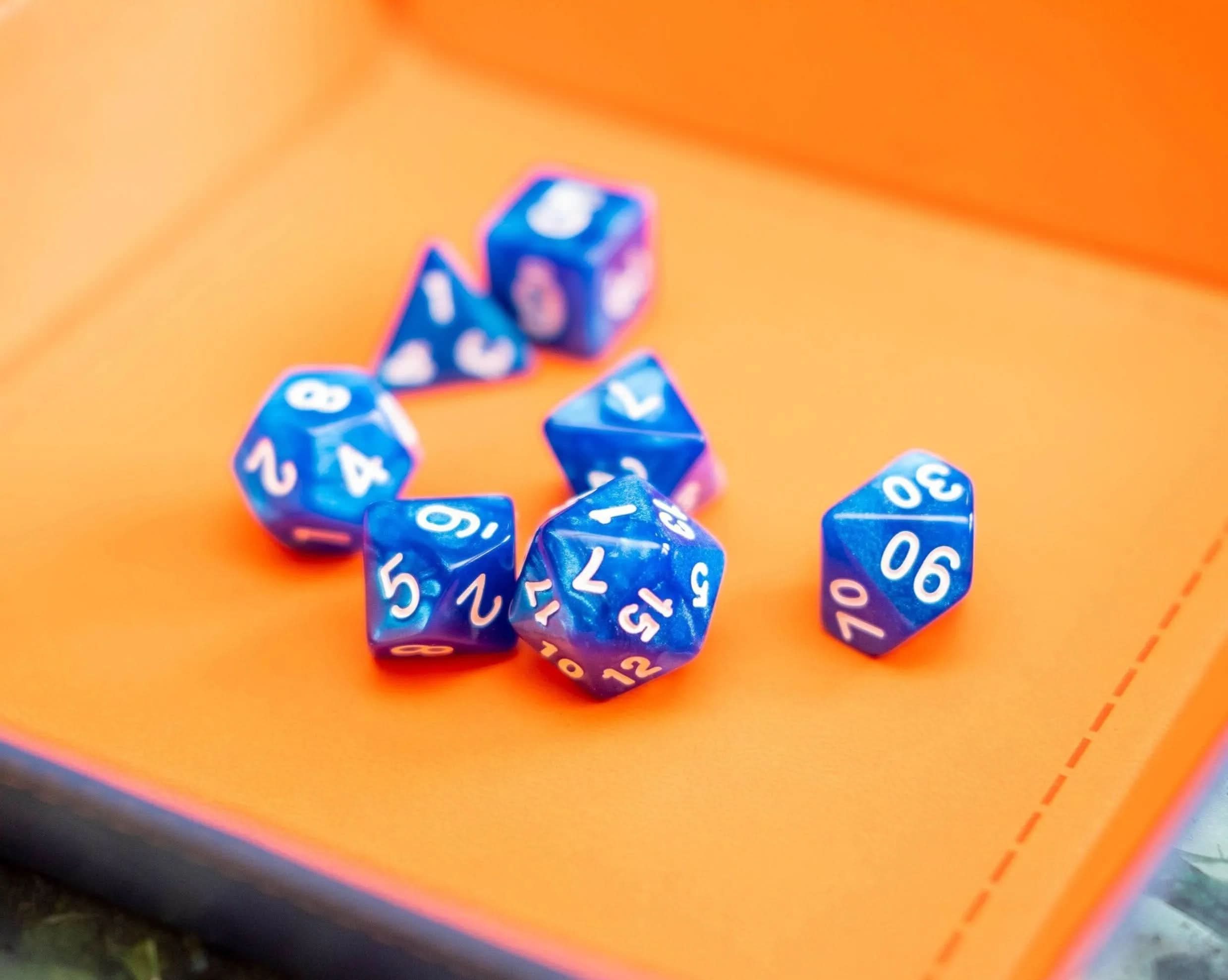 Blue Lagoon TTRPG  Dice Set - Mystery Dice Goblin