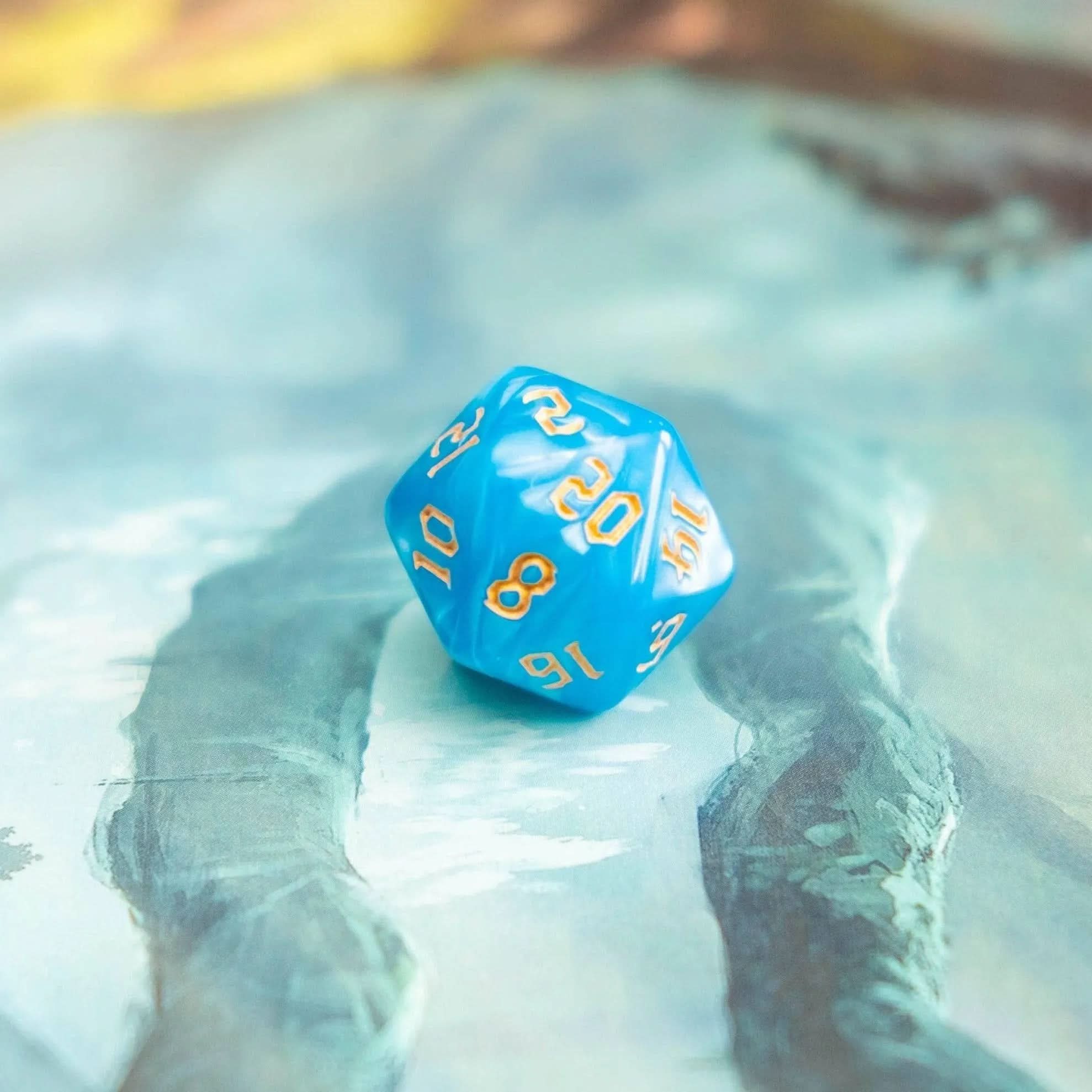 Blue Siren TTRPG  Dice Set - Mystery Dice Goblin