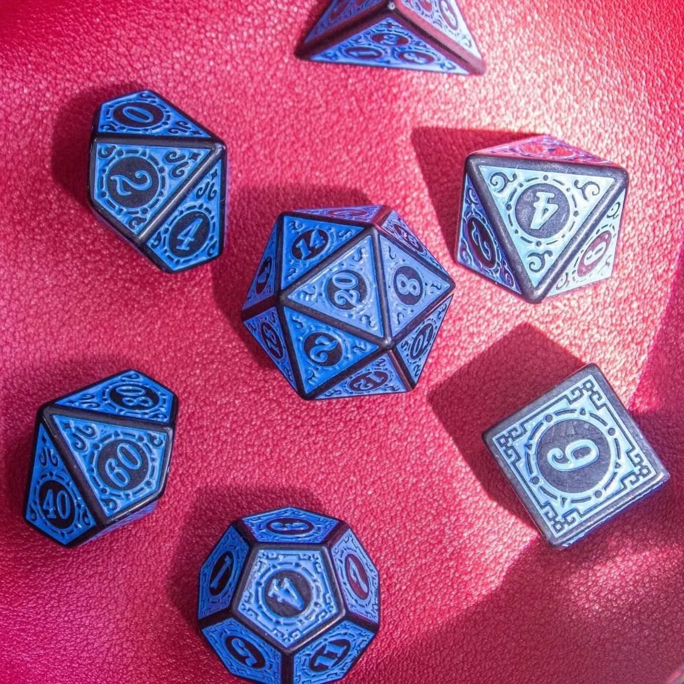 Blue Zoltar TTRPG  Dice Set - Mystery Dice Goblin