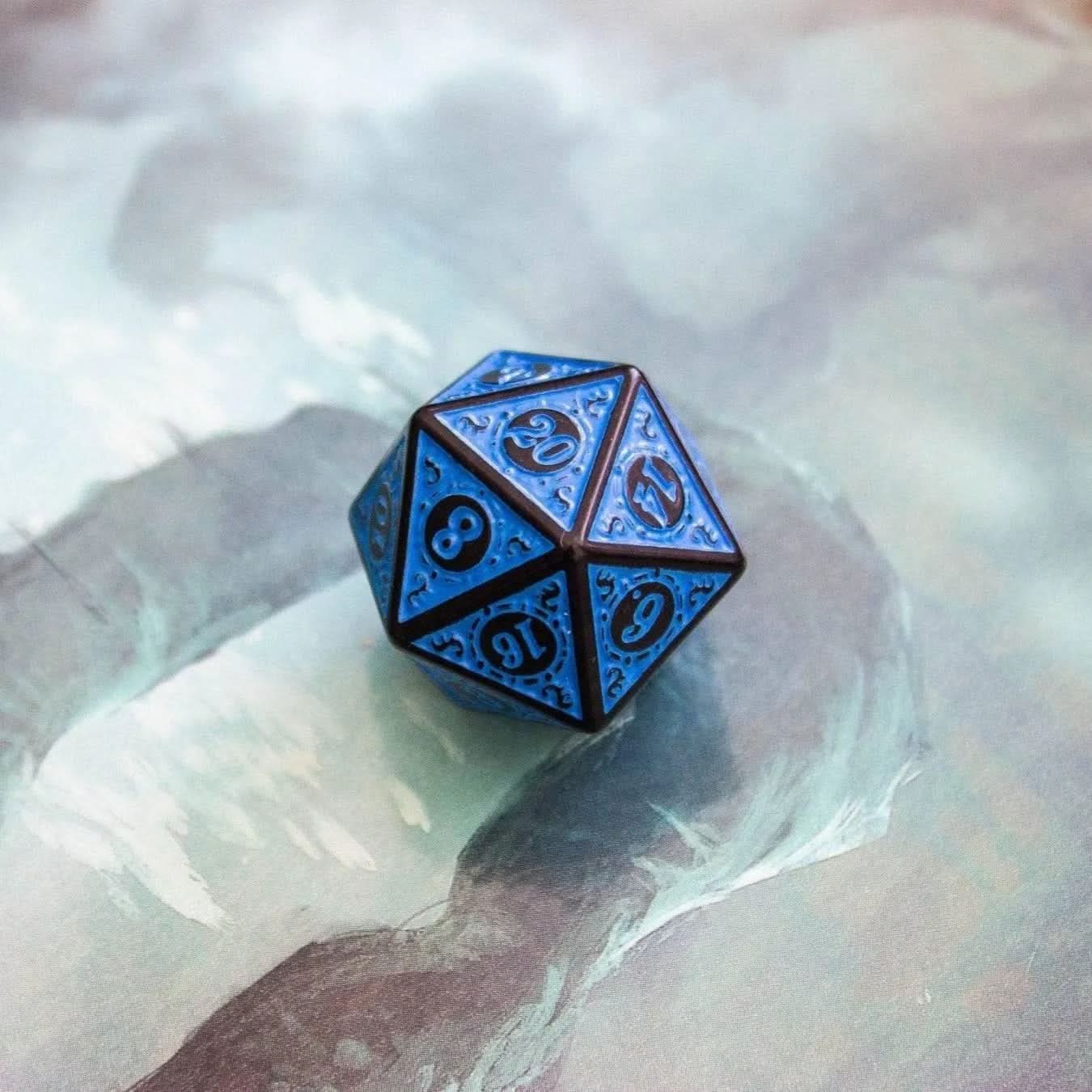 Blue Zoltar TTRPG  Dice Set - Mystery Dice Goblin