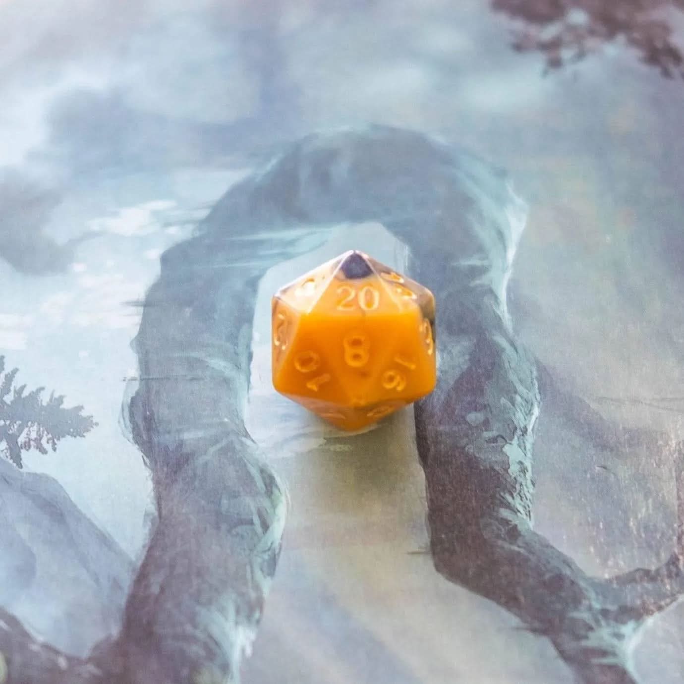 Bumblebee Black and Yellow TTRPG  Dice Set - Mystery Dice Goblin