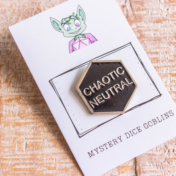 Chaotic Neutral Pin - Mystery Dice Goblin