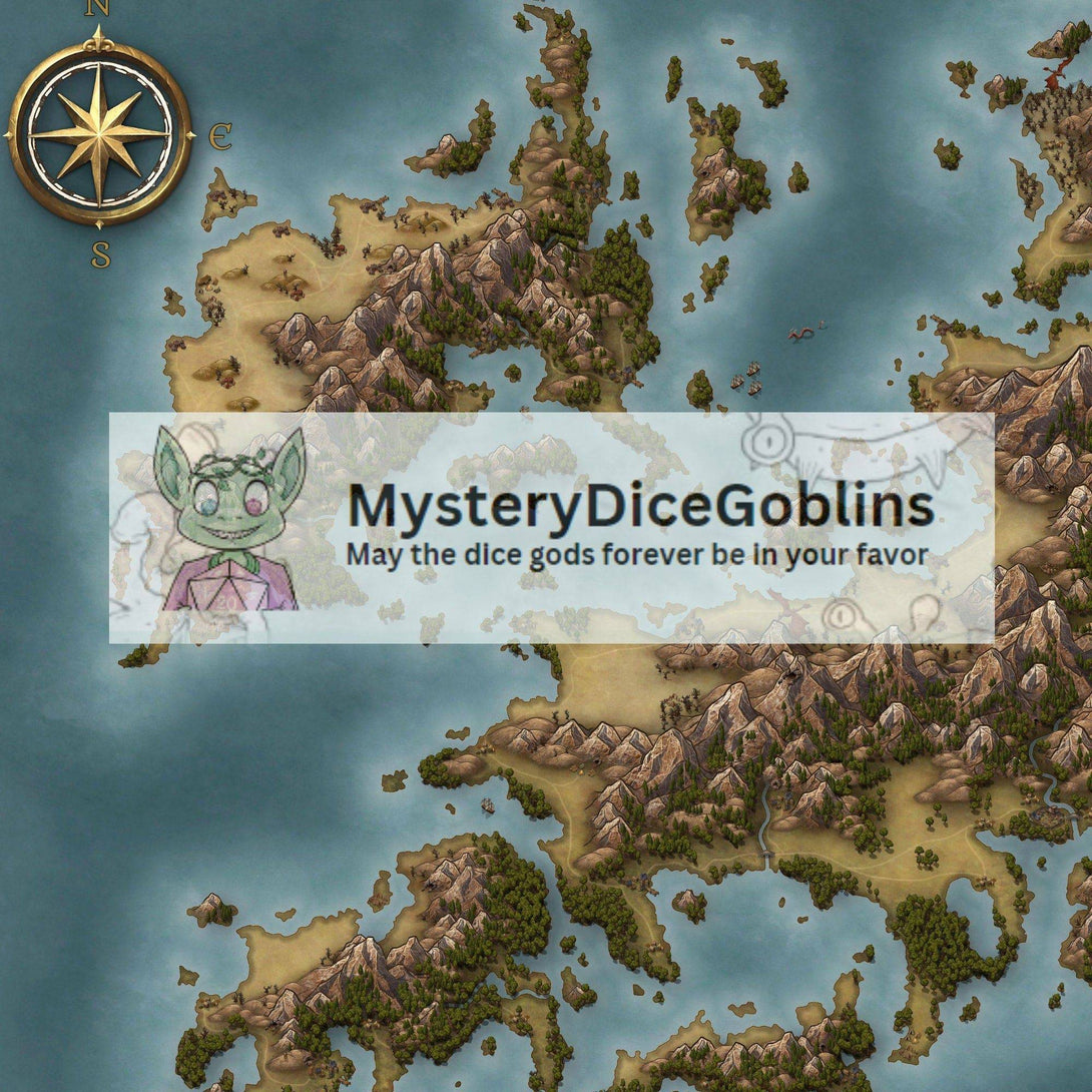 Custom World Map Bundle - Mystery Dice Goblin