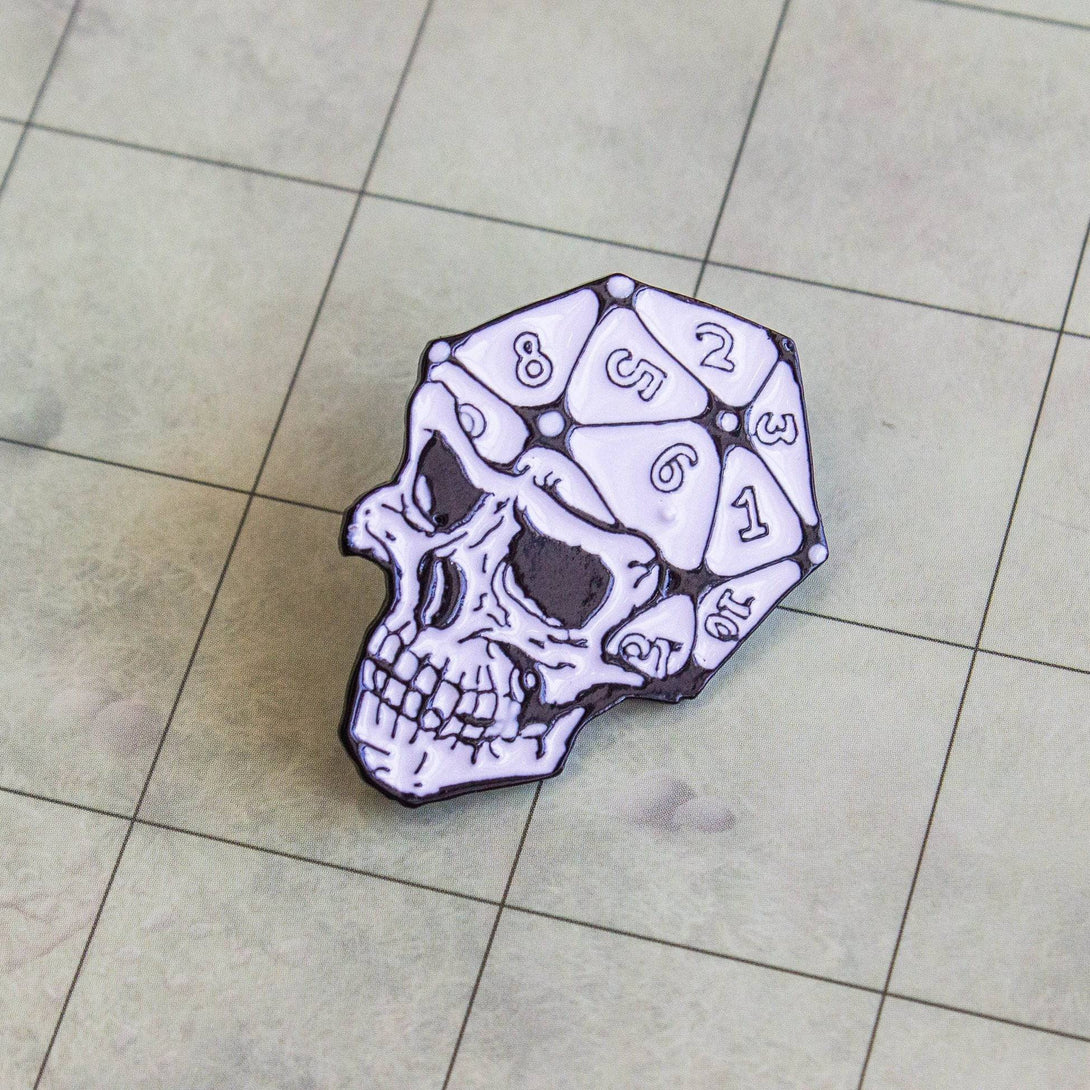 D20 Skull Pin - Mystery Dice Goblin