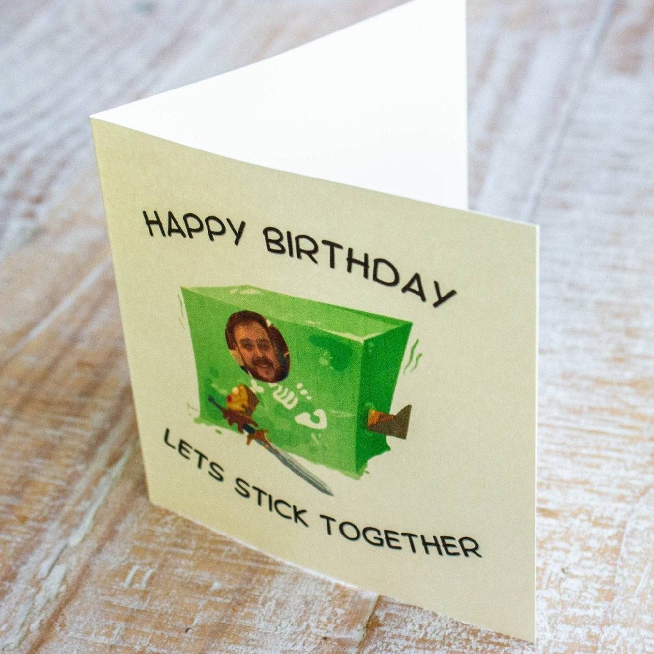 DnD Birthday Card Gluttonous Cube - Mystery Dice Goblin