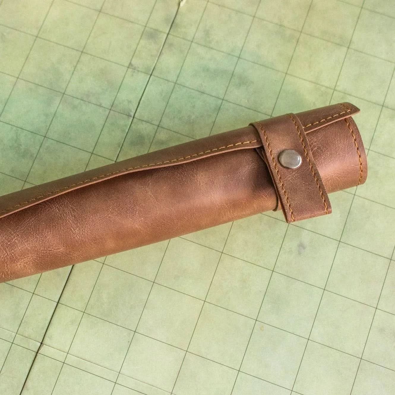 PU Leather Scroll Dice Tray/Bag