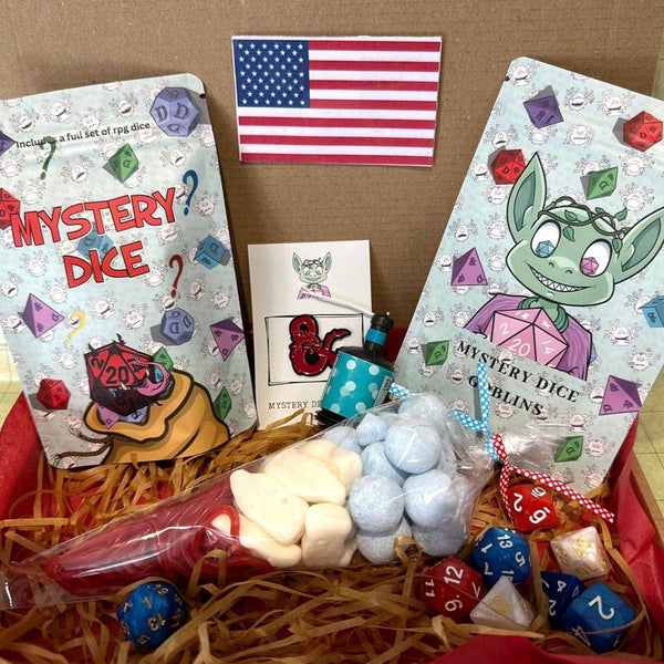 DnD Fourth July Gift Box - Mystery Dice Goblin