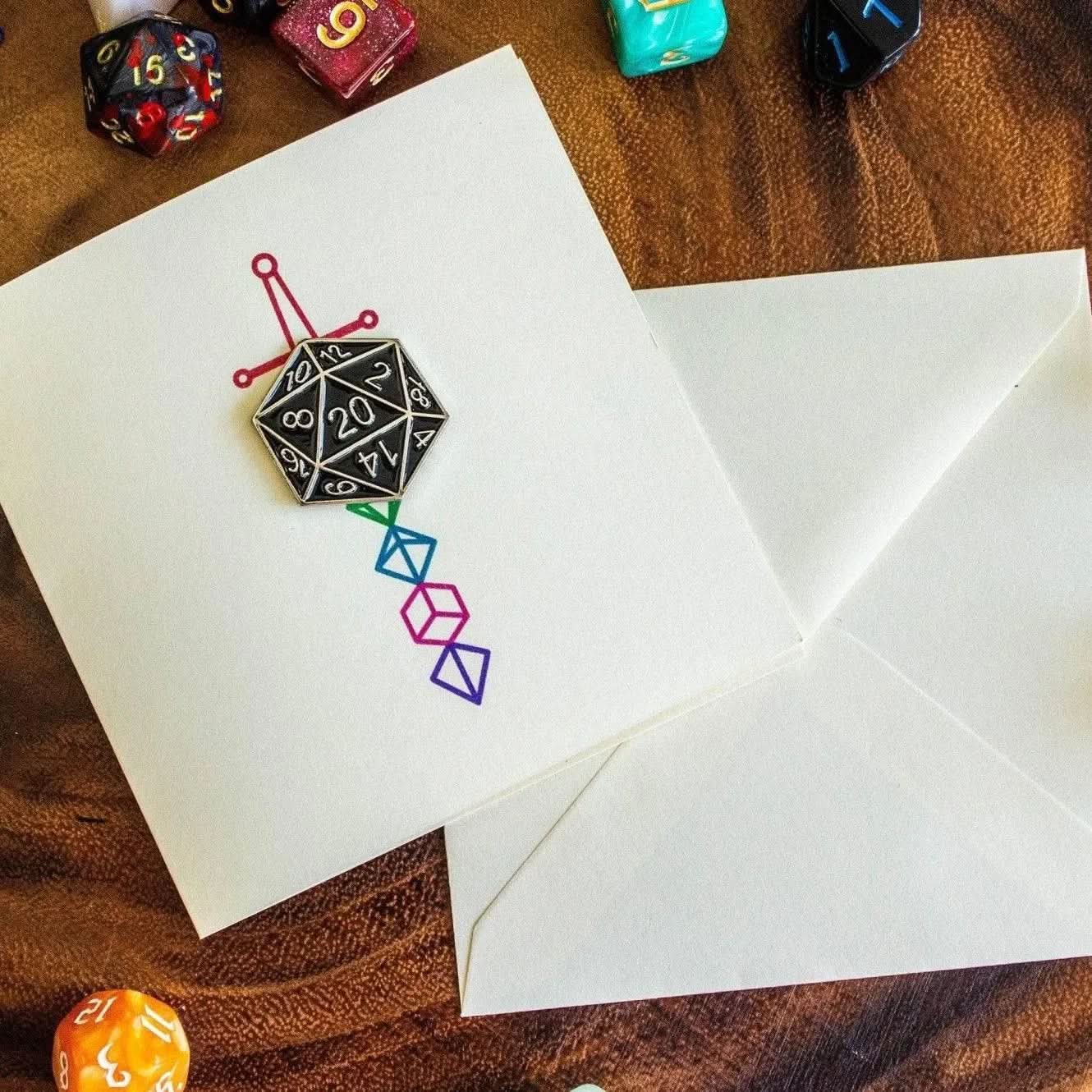 DnD Fun Sword Card - Mystery Dice Goblin
