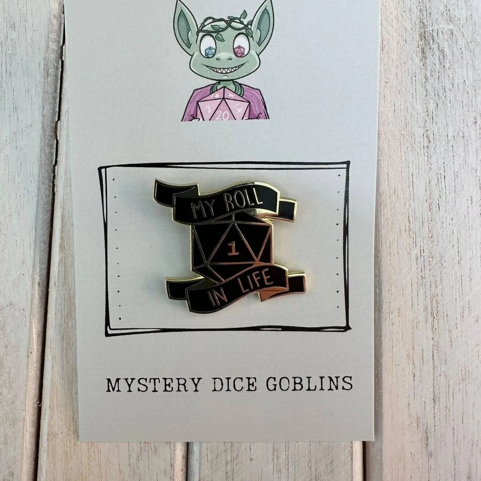DnD Mystery Pin - Mystery Dice Goblin