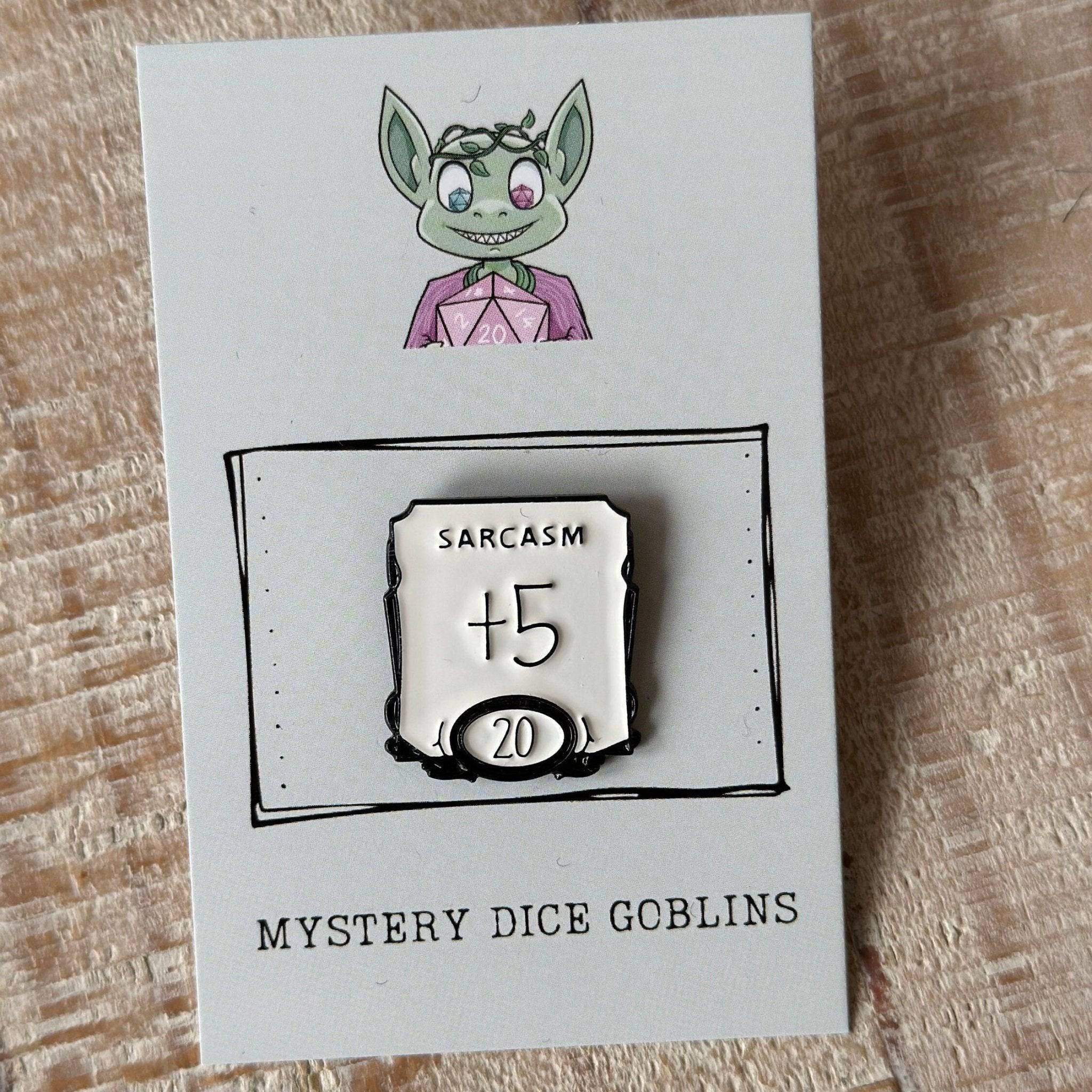 DnD Mystery Pin - Mystery Dice Goblin