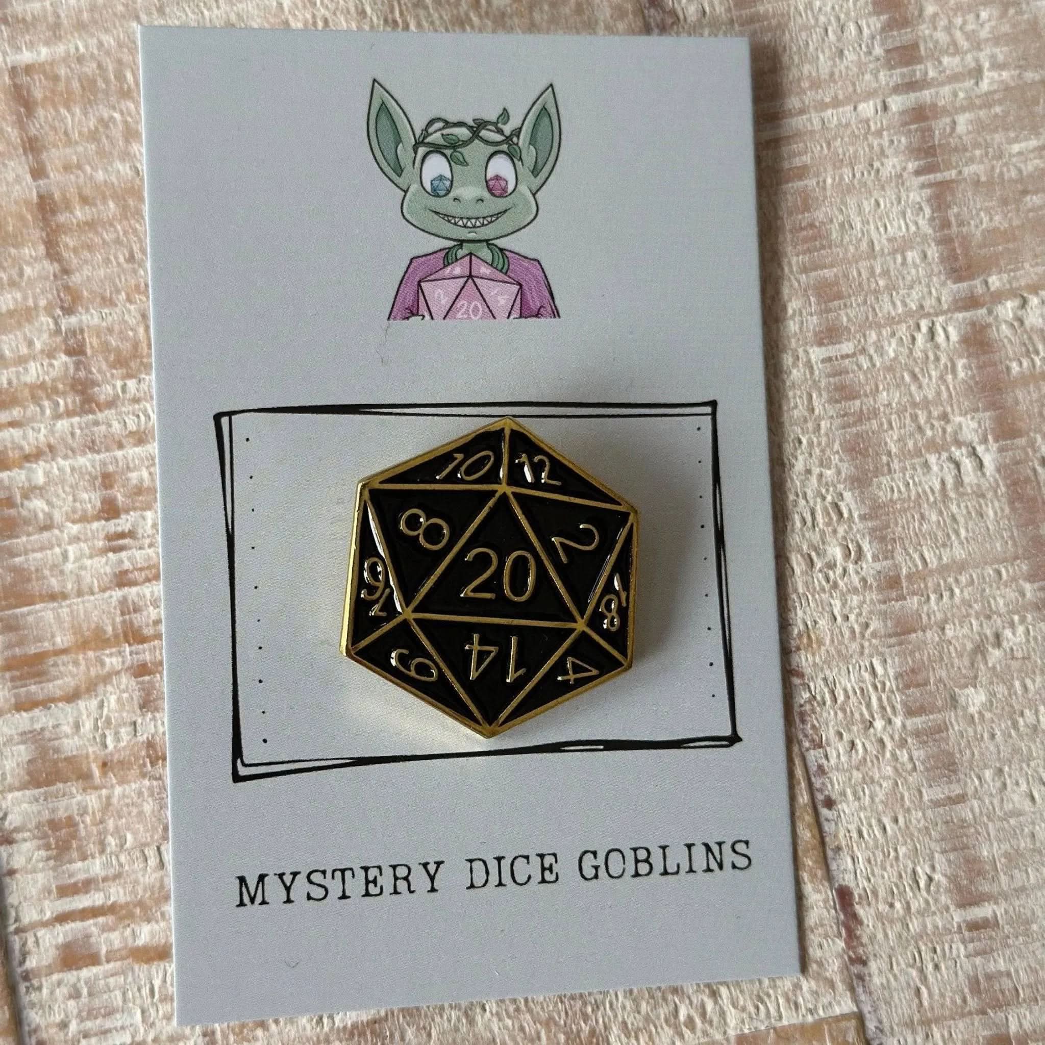 DnD Mystery Pin - Mystery Dice Goblin