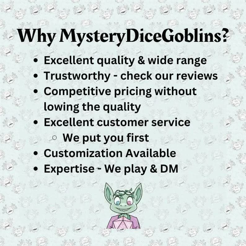 DnD PNG Design Bundle - Mystery Dice Goblin