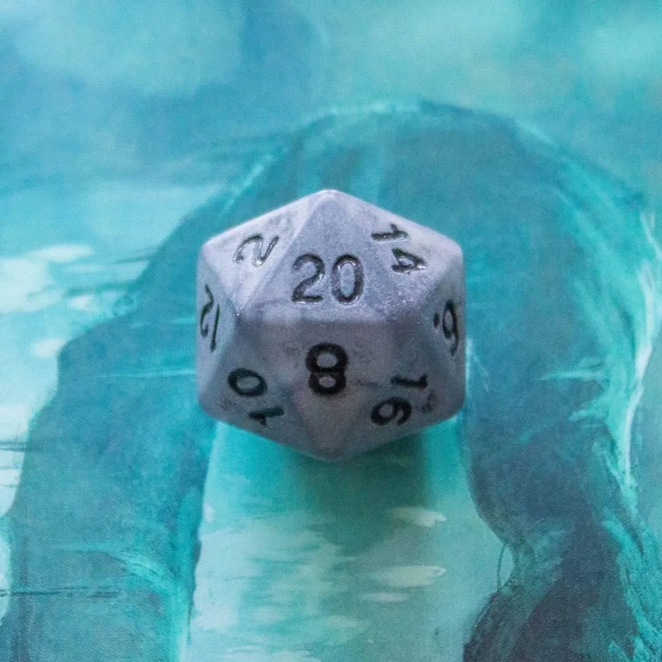 Tombstone Pastel Grey Dice