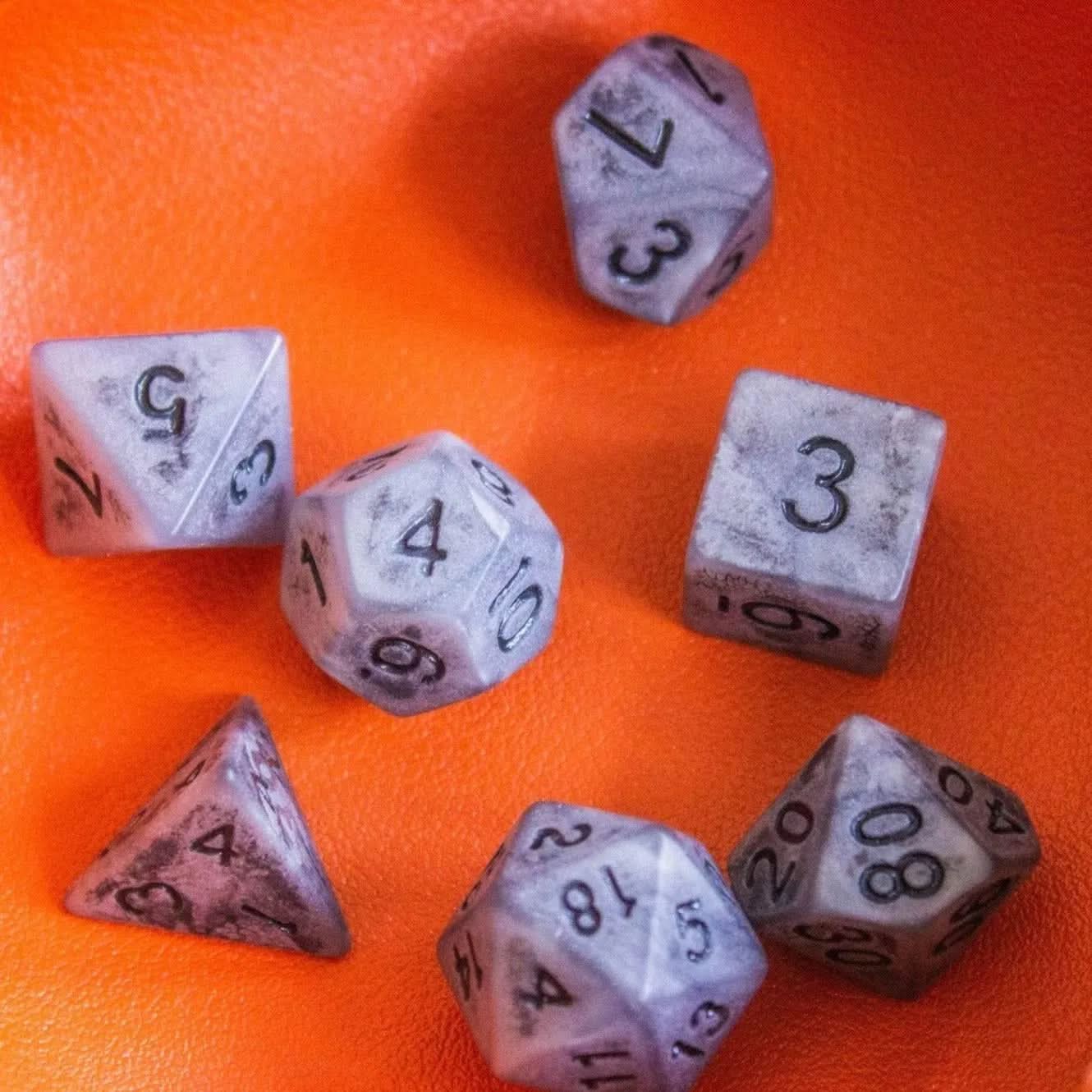 Tombstone Pastel Grey Dice