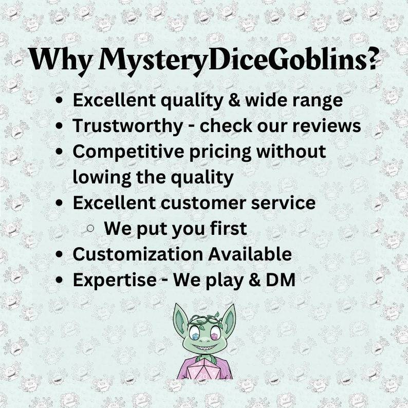 DnD Warlock Character Sheet - Mystery Dice Goblin