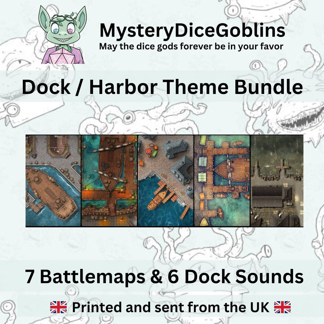 Dock DnD Battle Maps & Sounds - Mystery Dice Goblin
