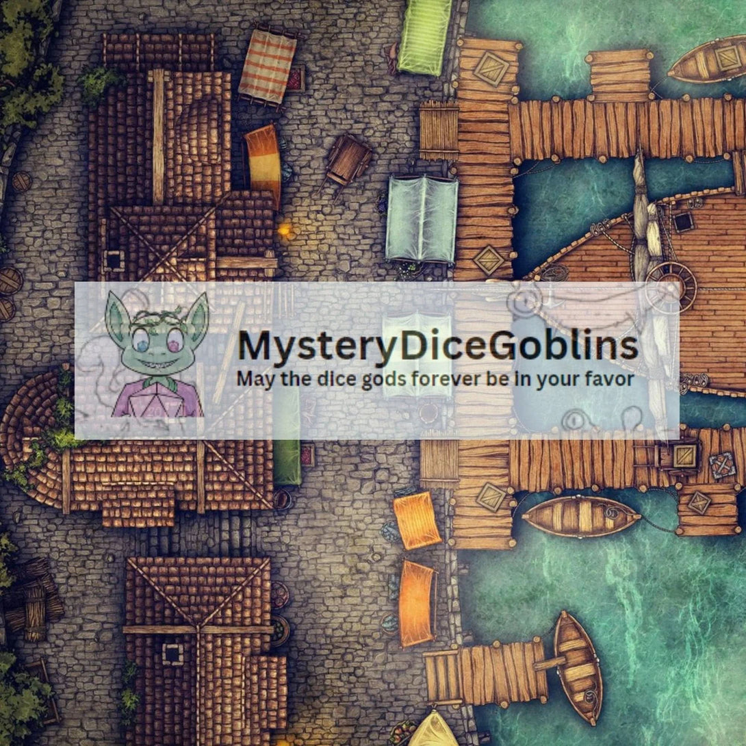 Dock DnD Battle Maps & Sounds - Mystery Dice Goblin