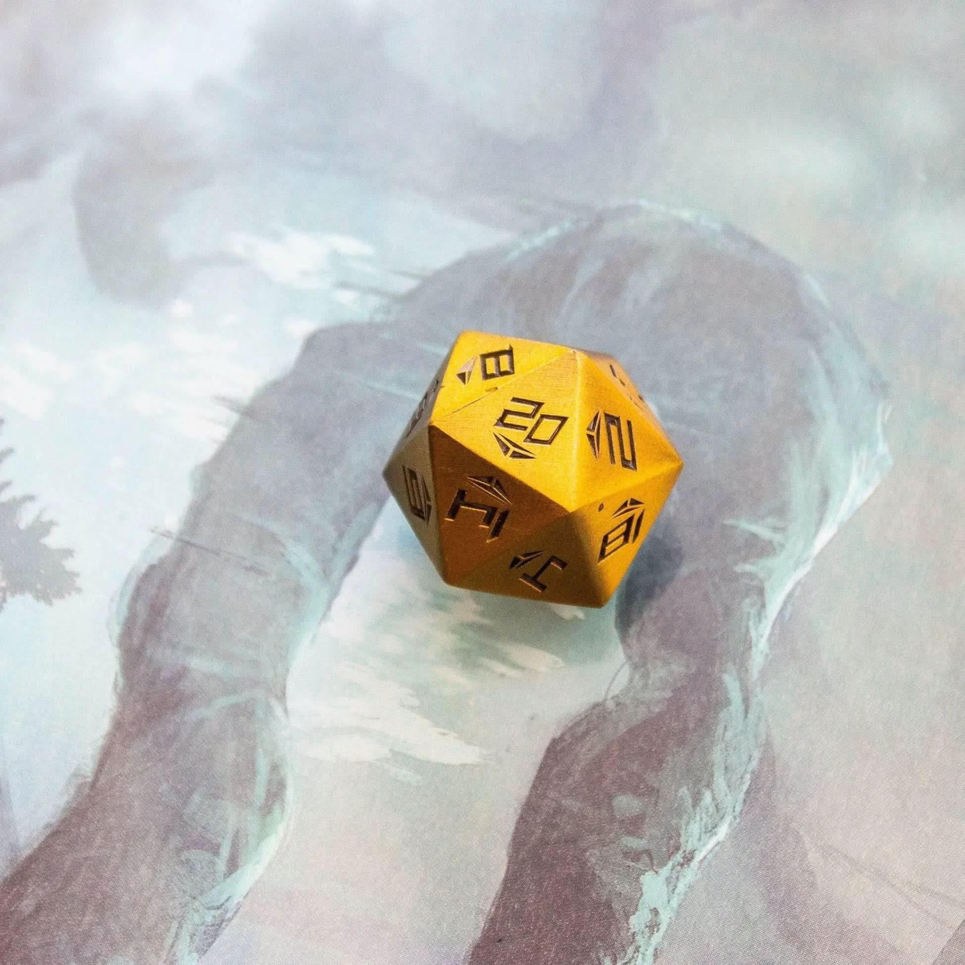 Gold Metal Dice Set - Mystery Dice Goblin