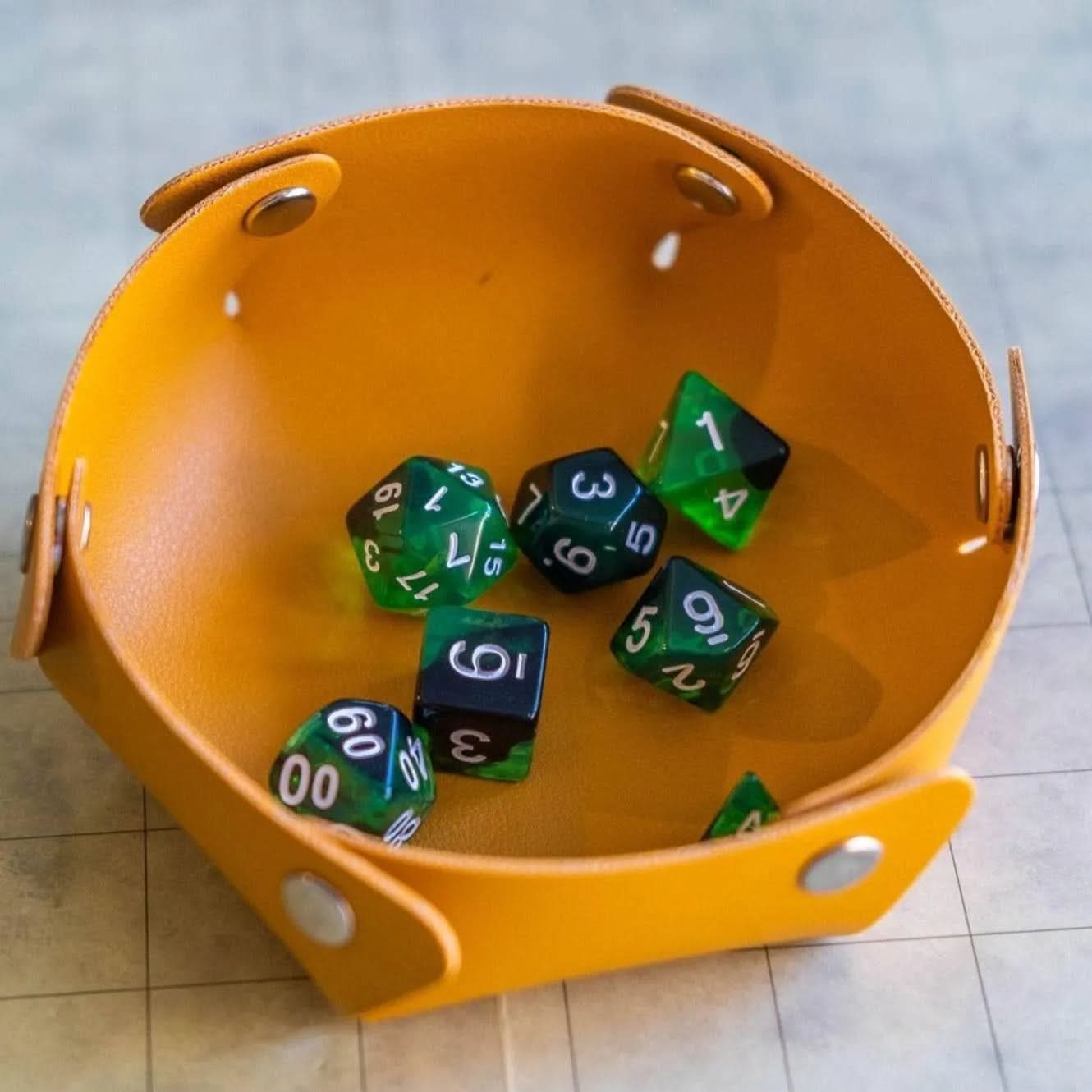 Green Smoke TTRPG  Dice Set - Mystery Dice Goblin