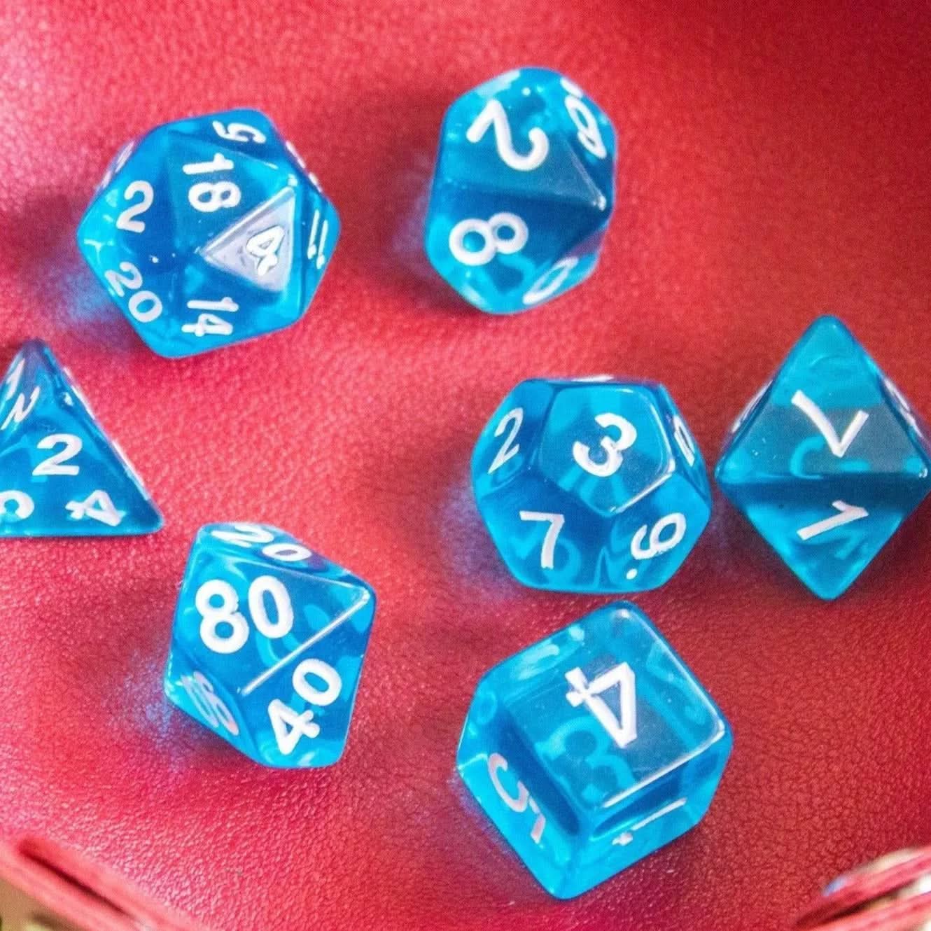 Ice Blue Dice Set - Mystery Dice Goblin