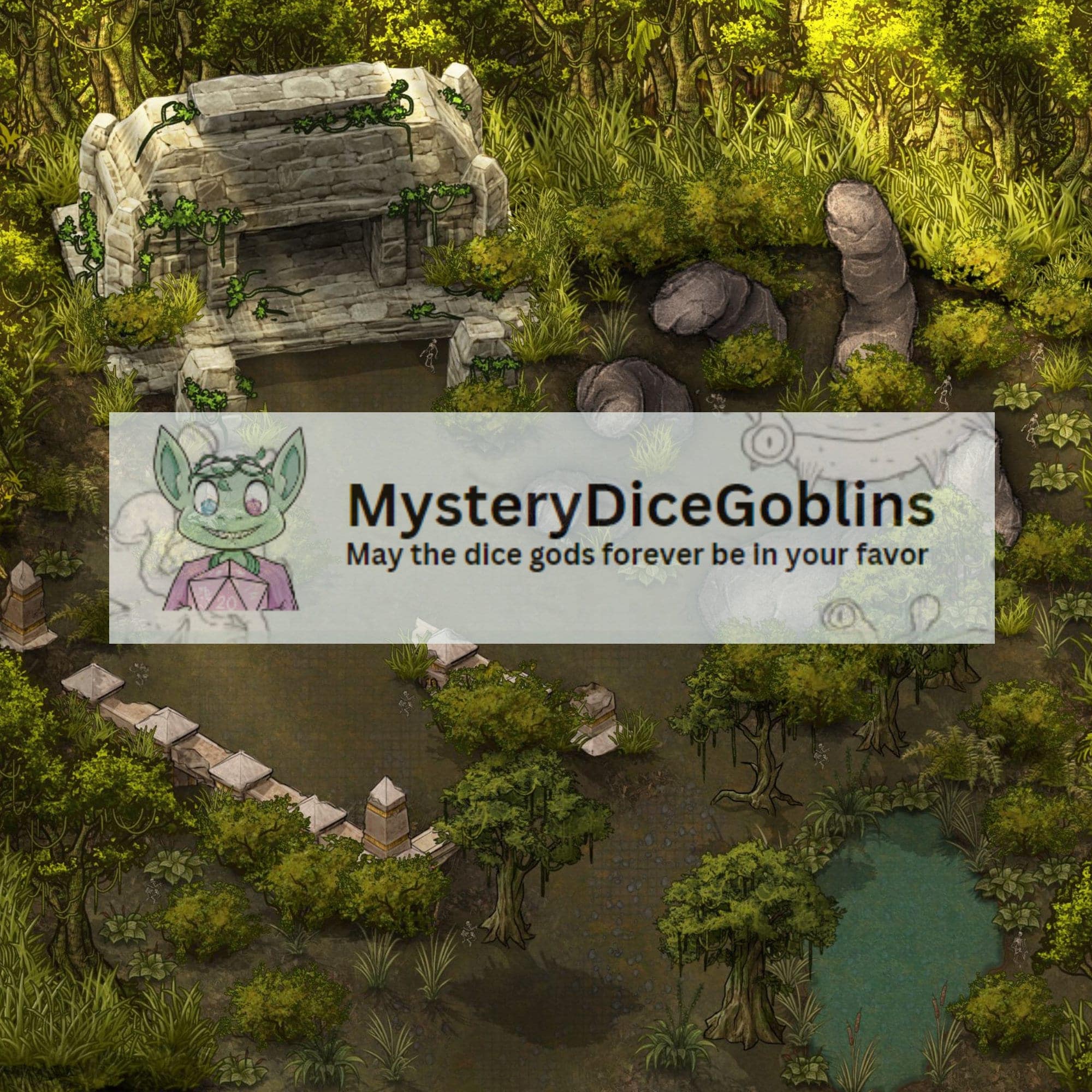 Jungle Bundle: Battle Maps & Sounds - Mystery Dice Goblin