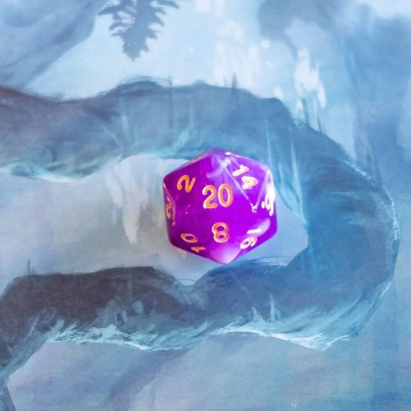 Lady Lavender TTRPG  Dice Set - Mystery Dice Goblin
