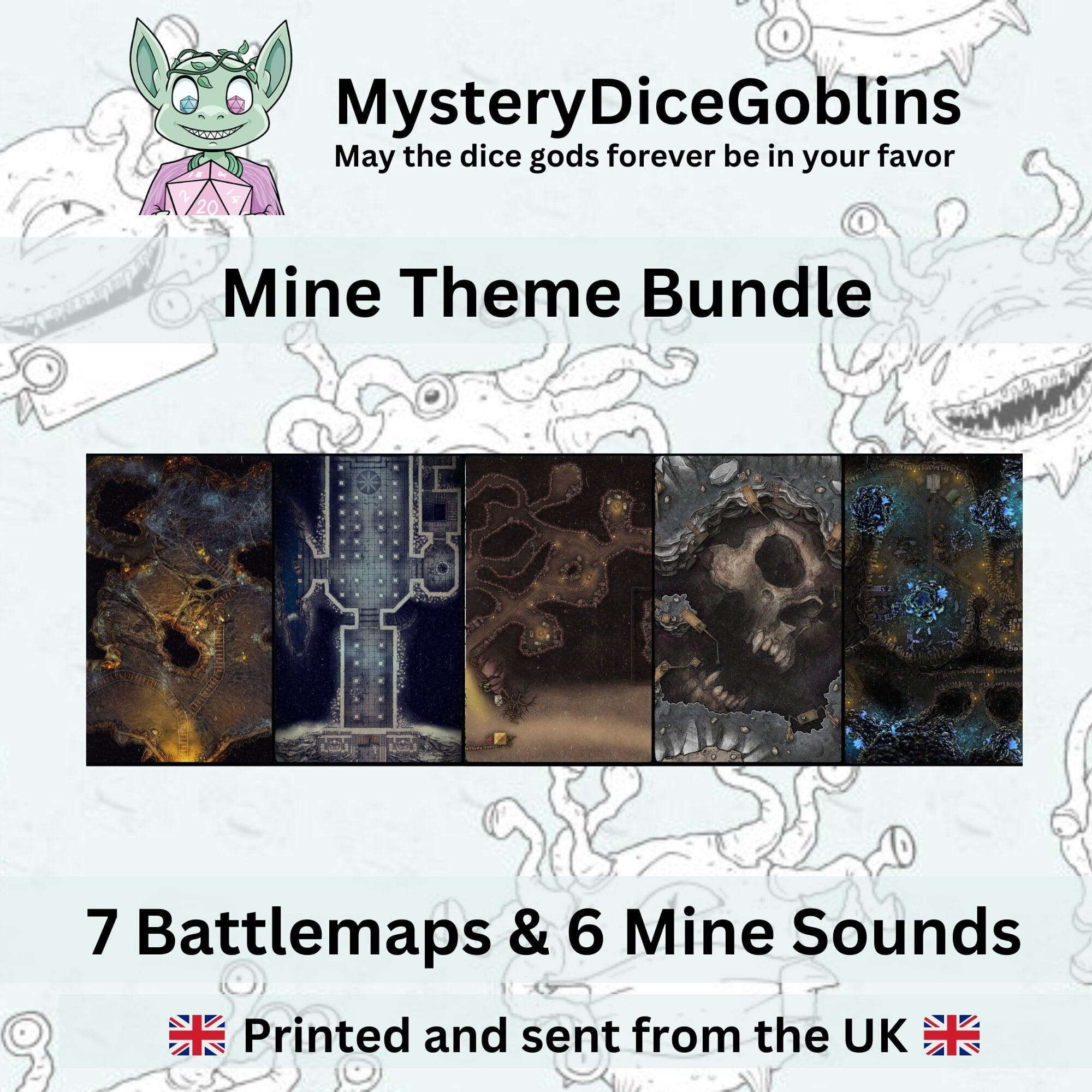 Mine Bundle: Battle Maps & Sounds - Mystery Dice Goblin