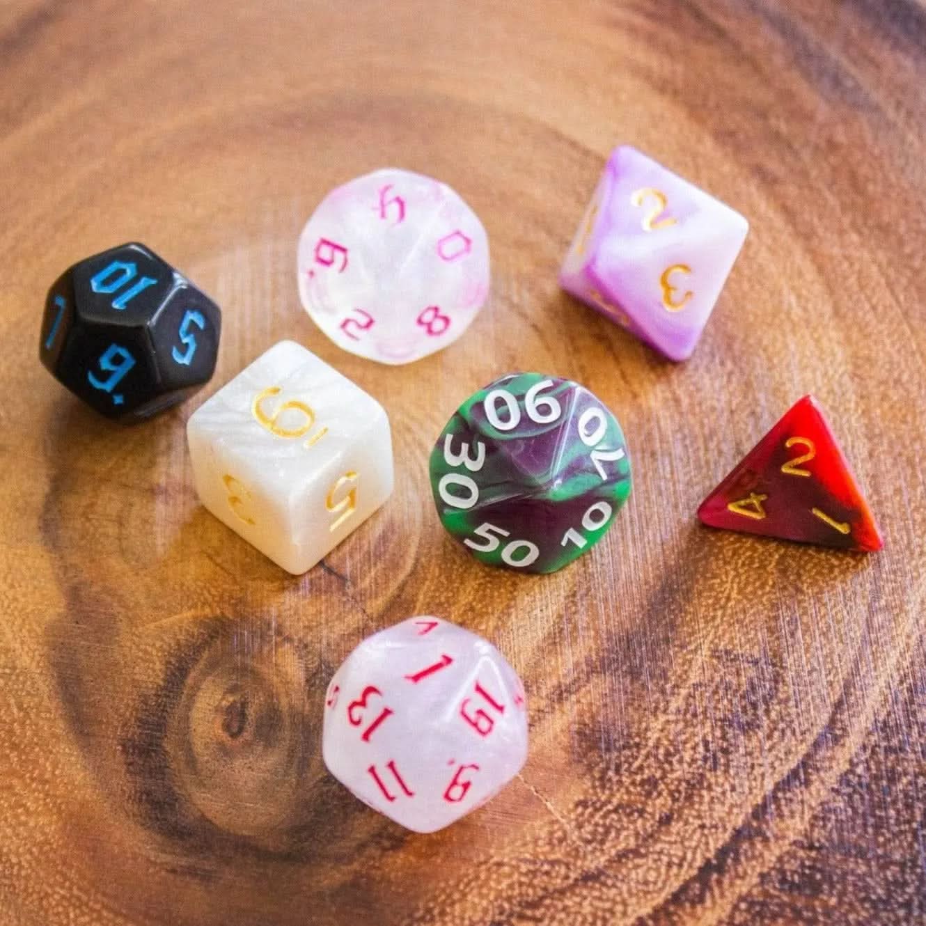 Mismatched Dice TTRPG  Mystery Dice Set - Mystery Dice Goblin