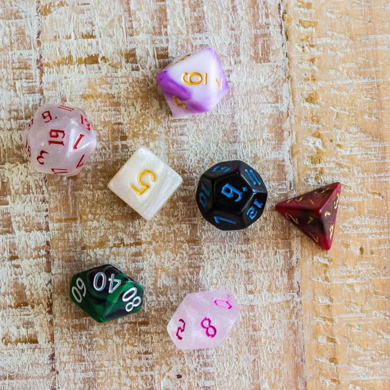 Mismatched Dice TTRPG  Mystery Dice Set - Mystery Dice Goblin