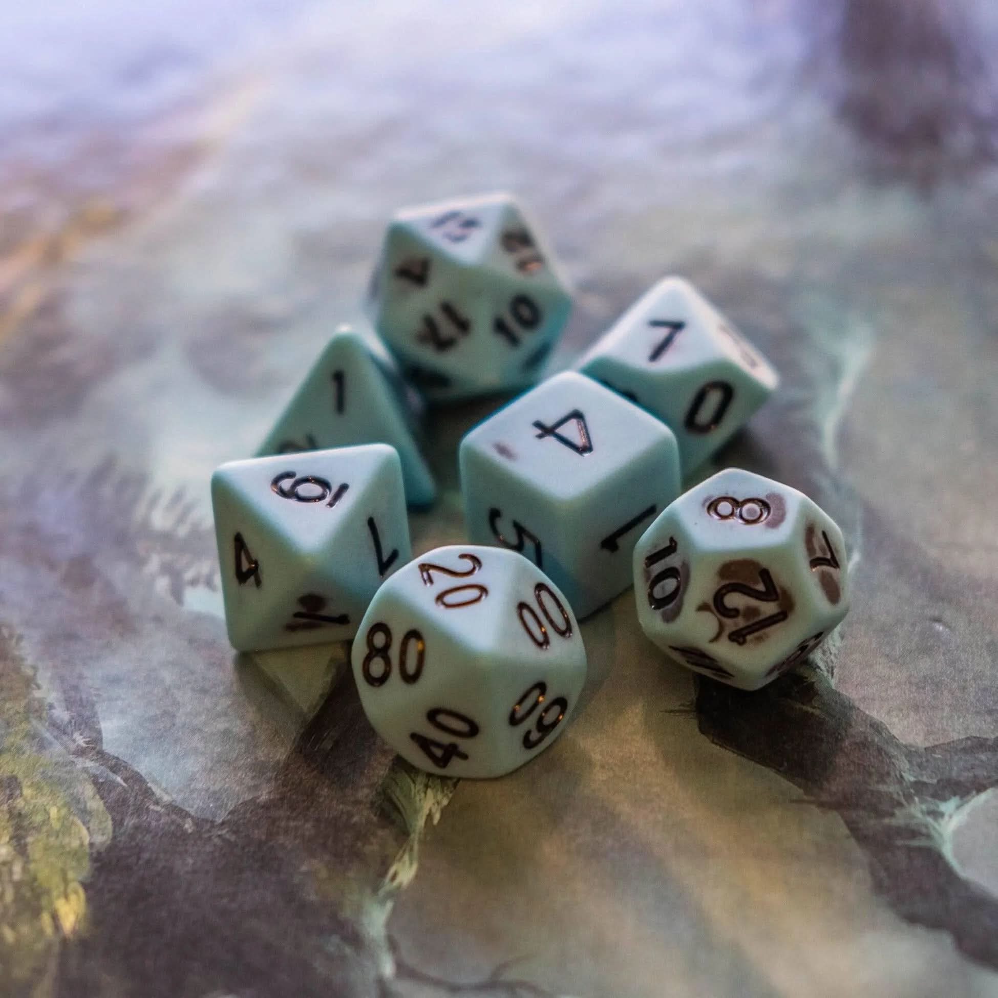 Pastel Blue Dice