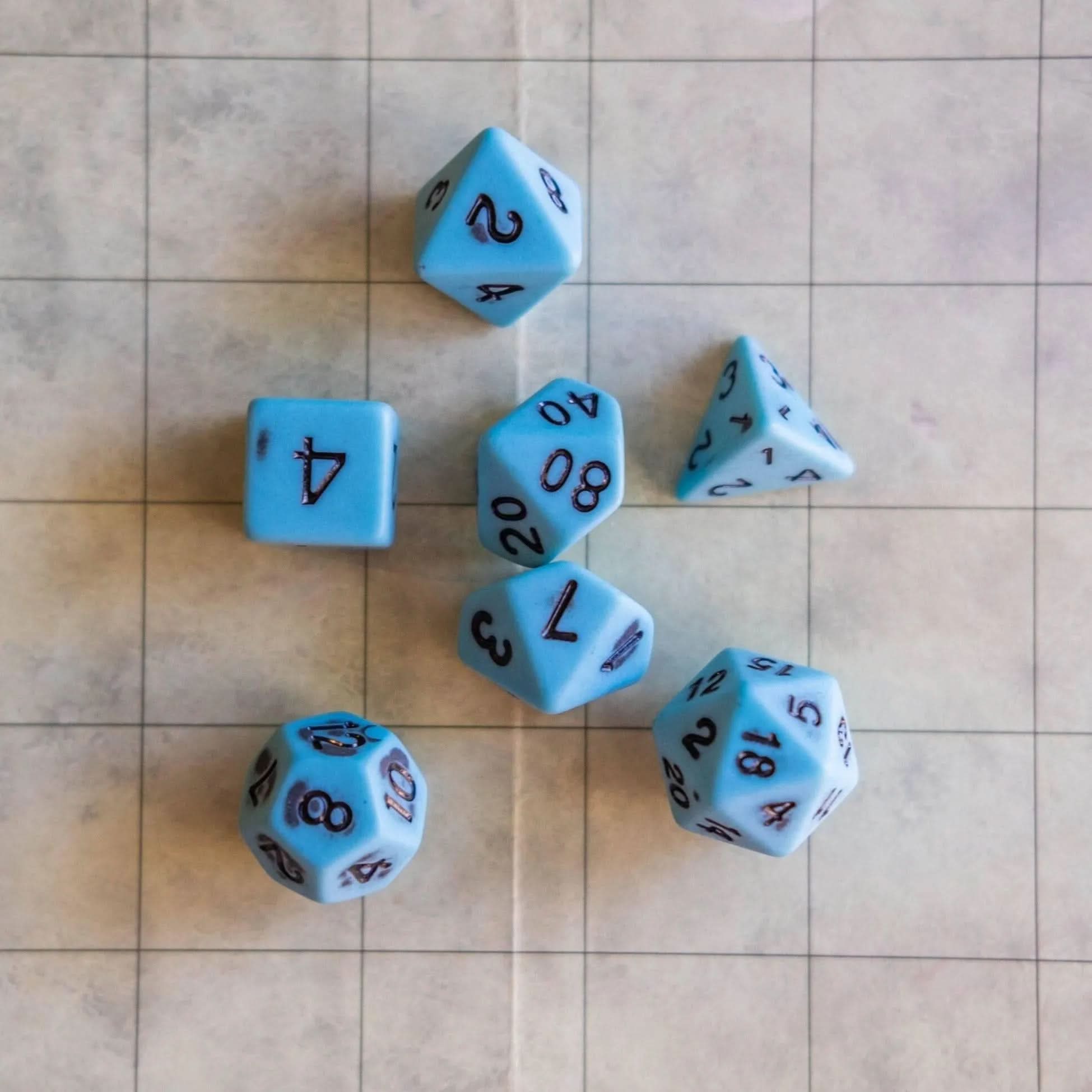 Pastel Blue Dice