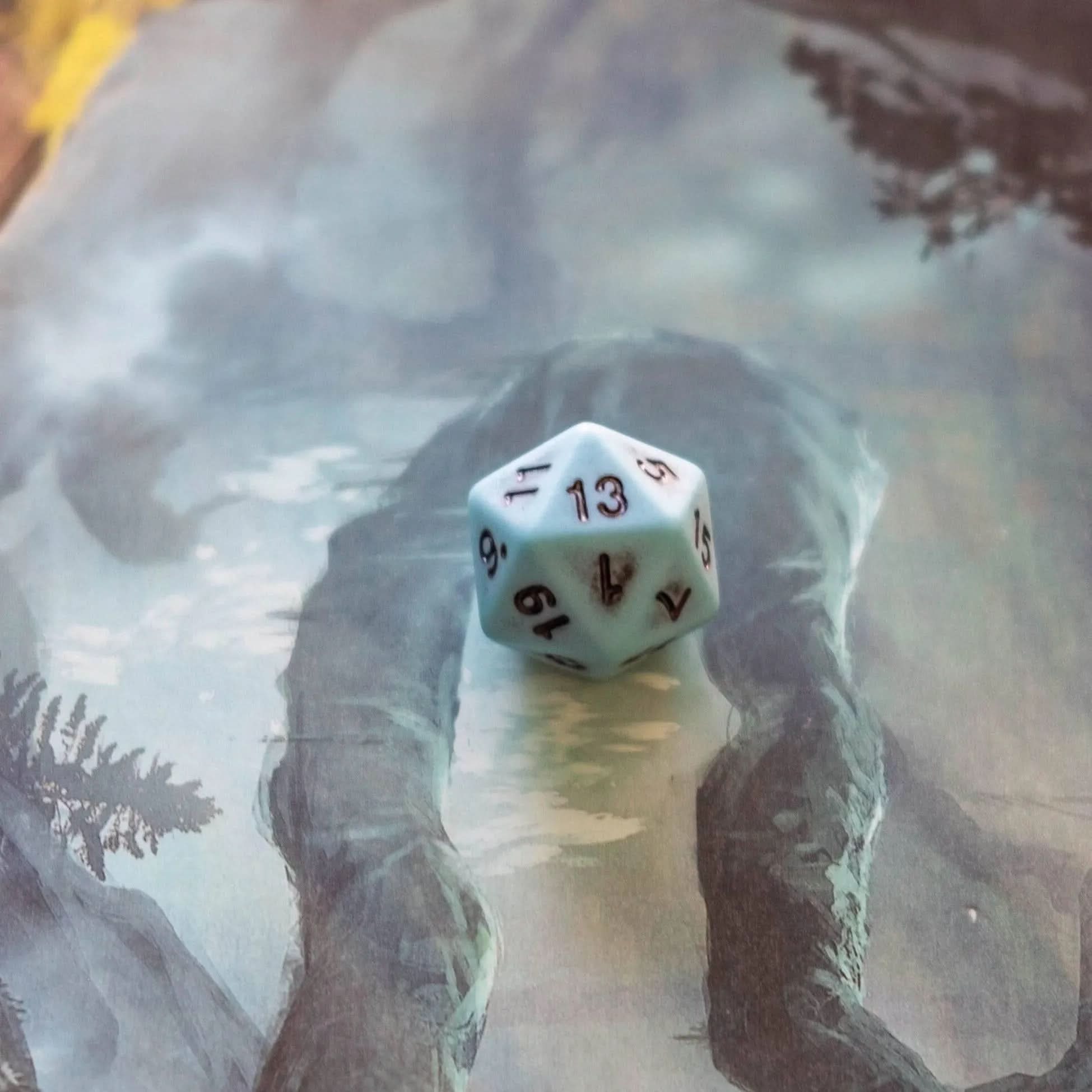 Pastel Blue Dice