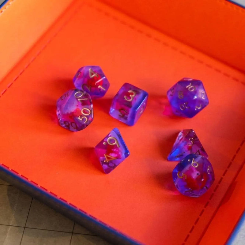 Pink Snails Dice Set