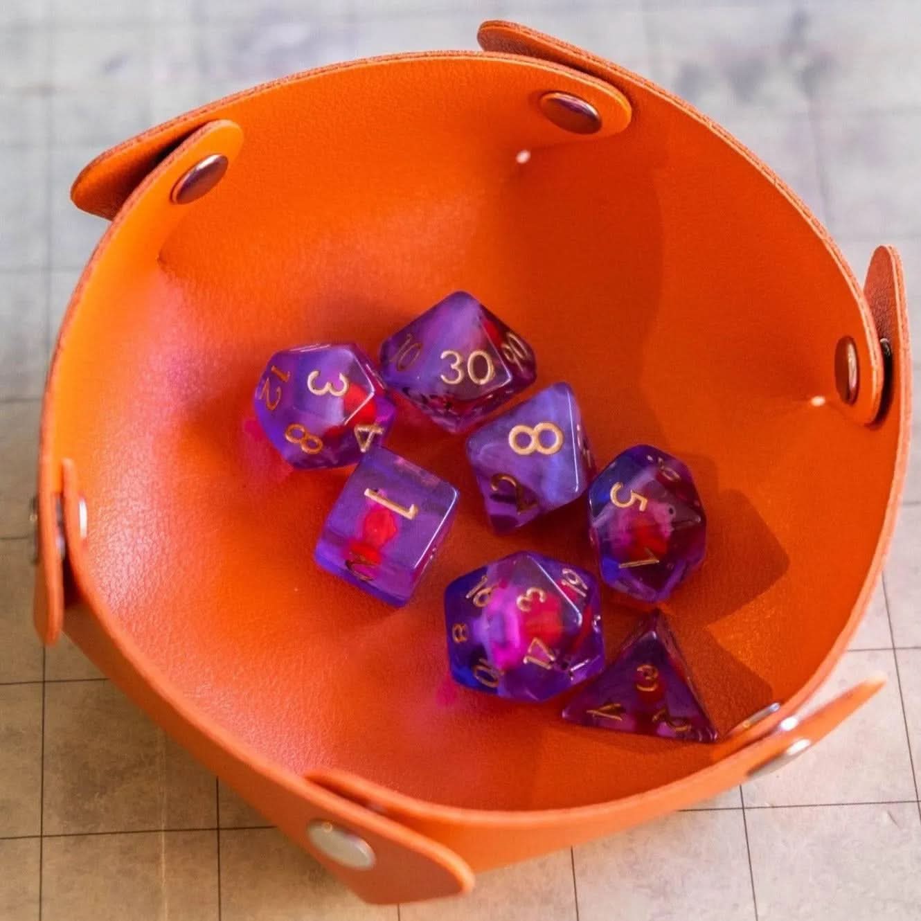 Pink Snails Dice Set