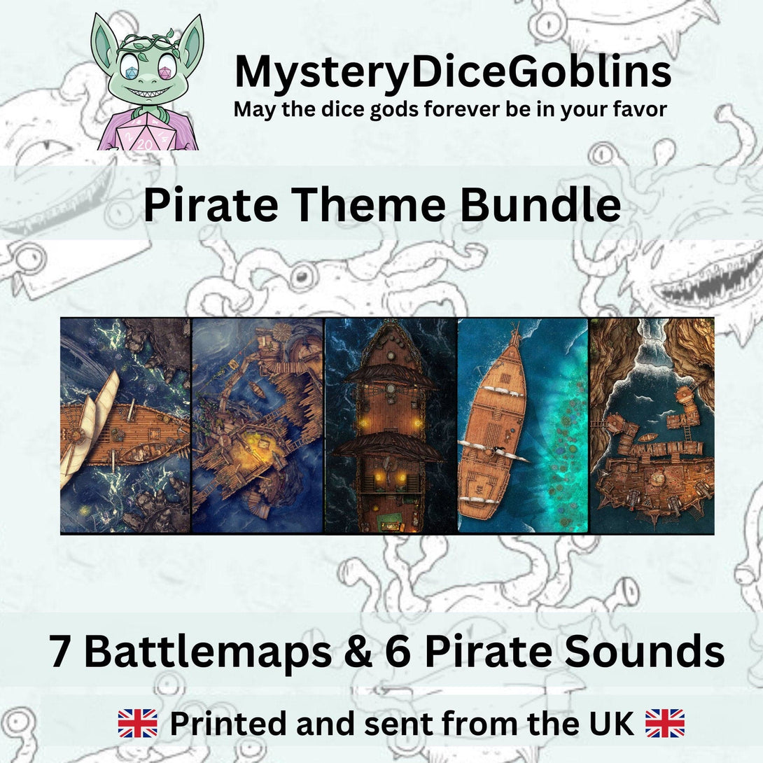 Pirate Bundle: Battle Maps & Sounds - Mystery Dice Goblin