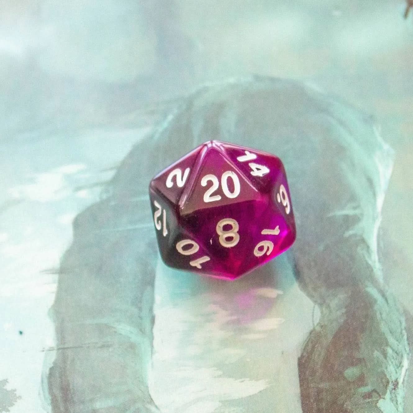 Purple Smoke Dice Set