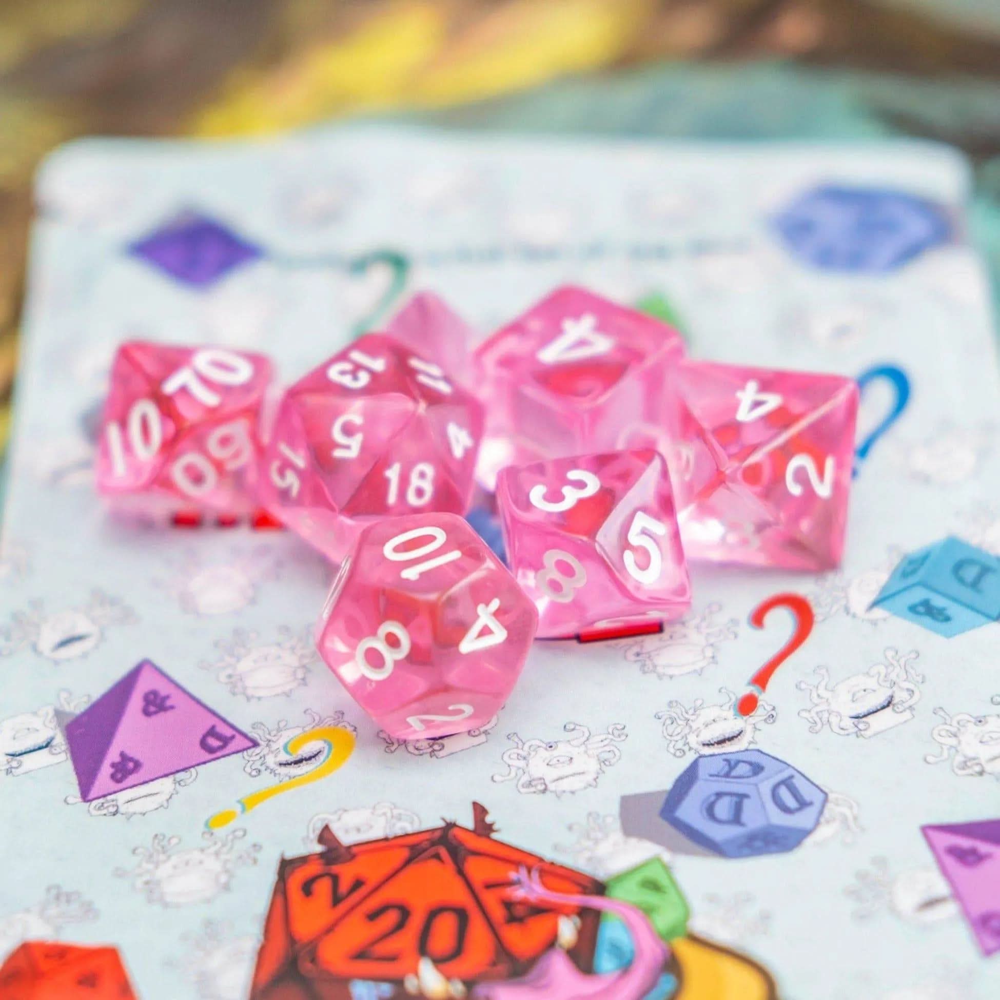 Radiant Pink Dice Set