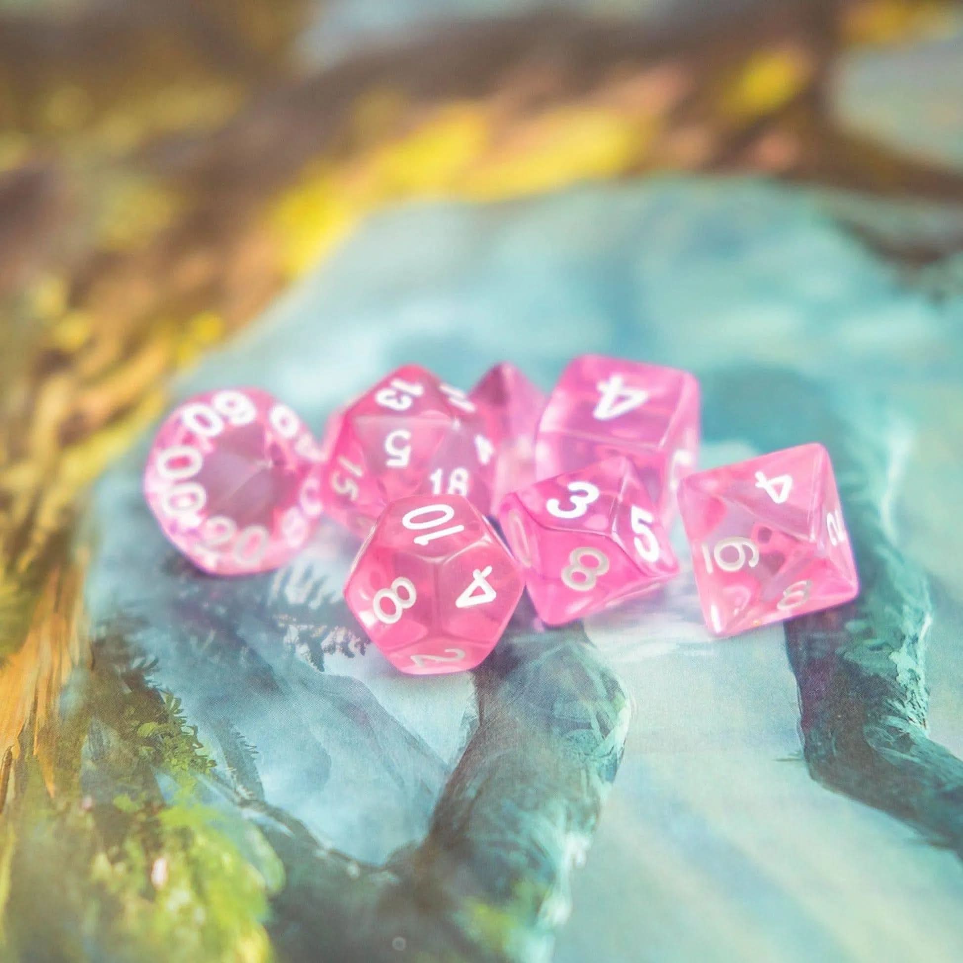 Radiant Pink Dice Set