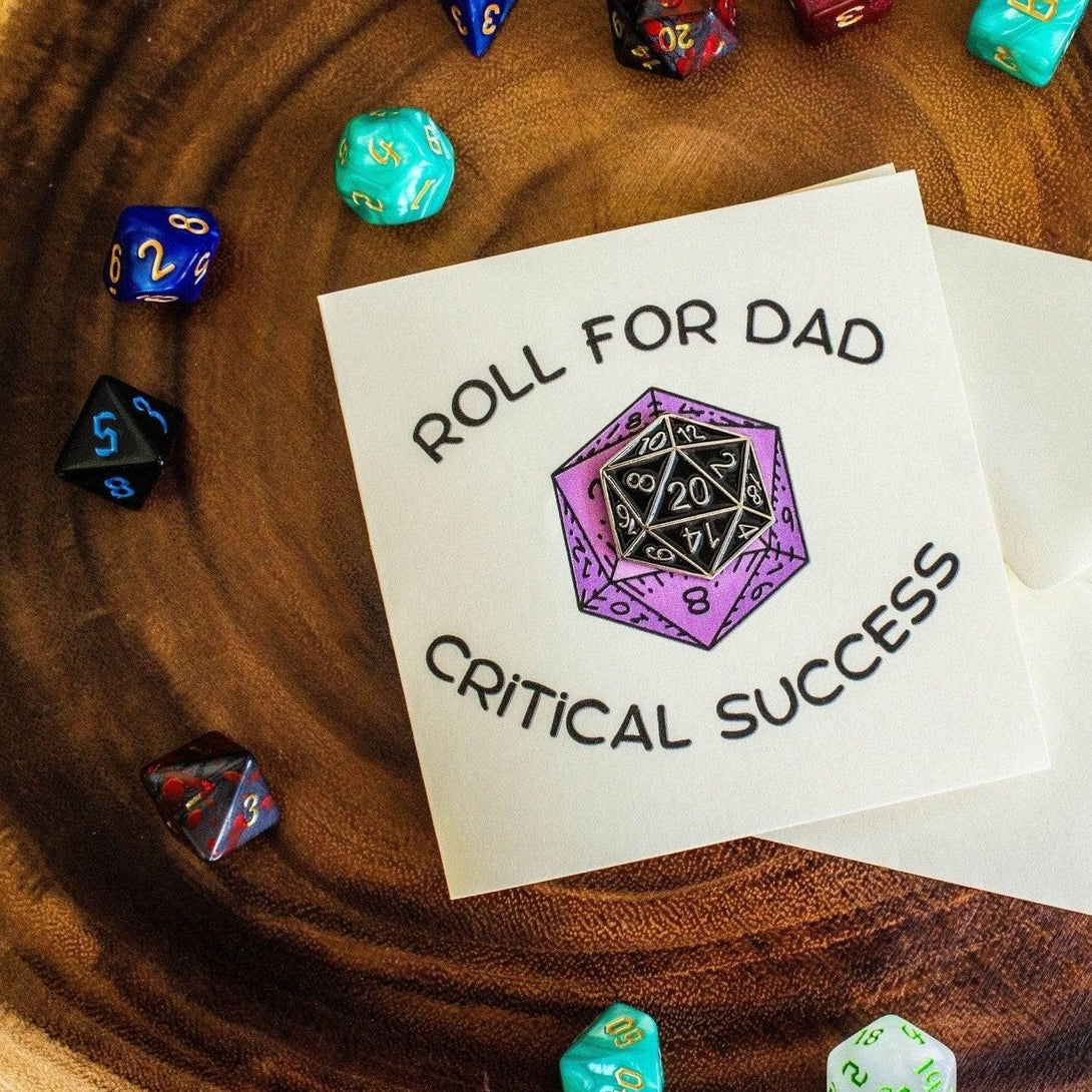 Roll for Dad - Fathers Day DnD Card - Mystery Dice Goblin