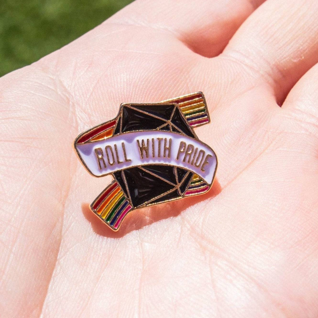 Roll With Pride Pin - Mystery Dice Goblin
