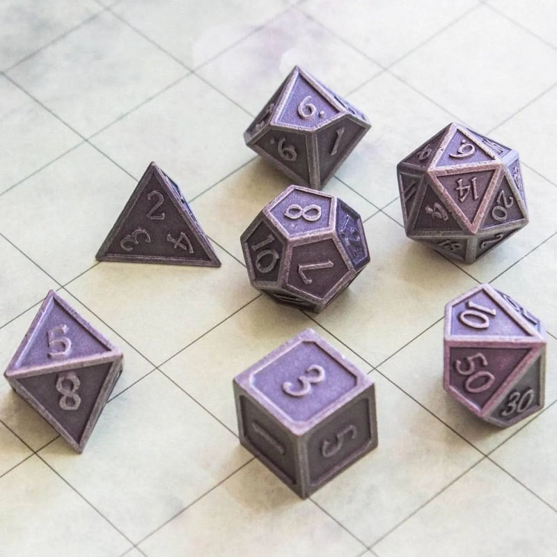 Silver Metal Dice Set