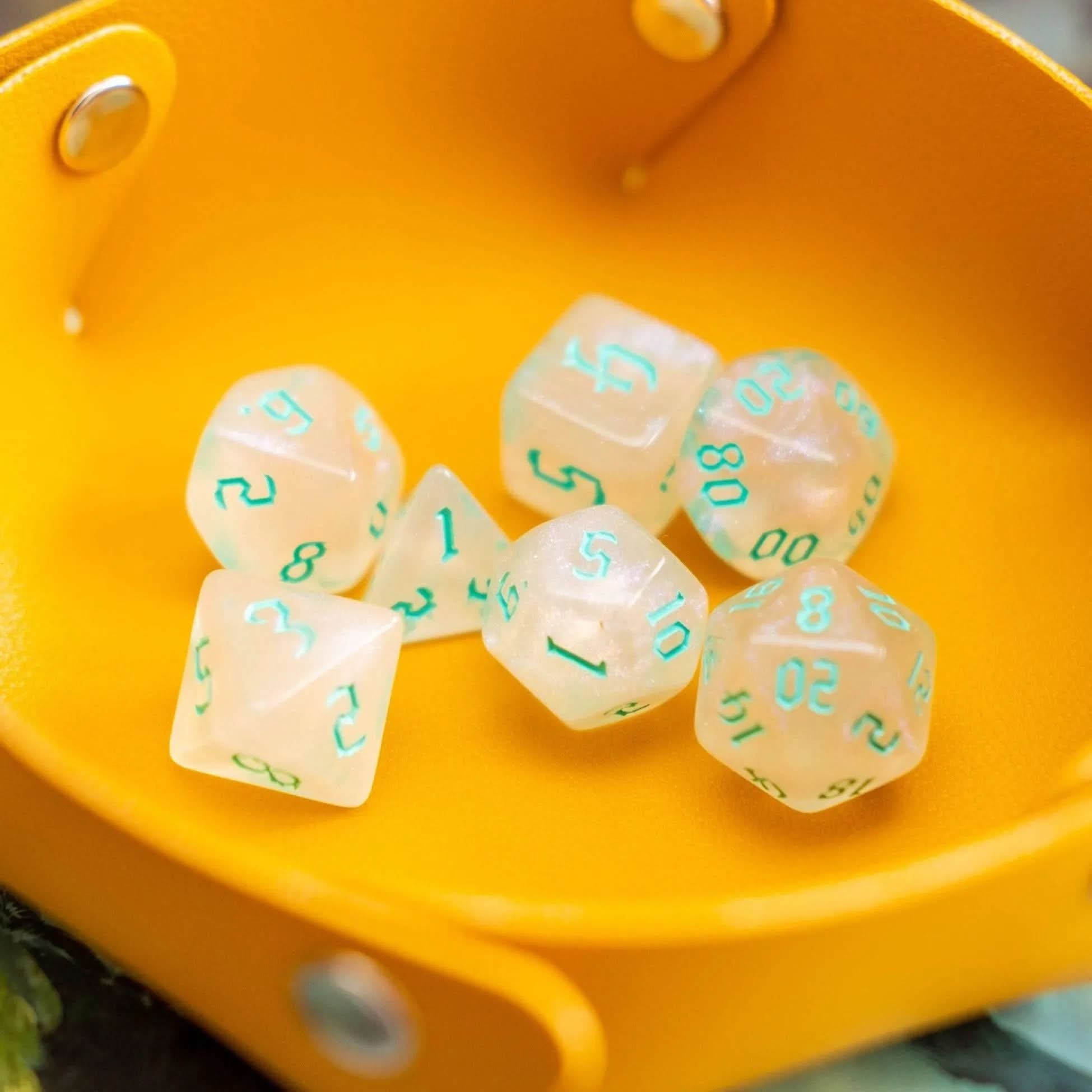 Turquoise Fog TTRPG  Dice Set - Mystery Dice Goblin