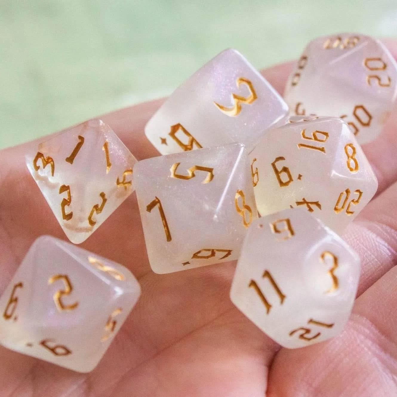 White Walker TTRPG  Dice Set - Mystery Dice Goblin