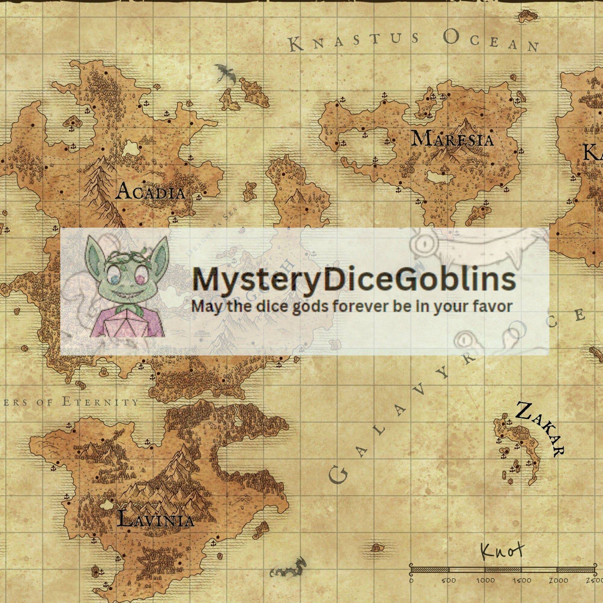 World Map Bundle - Mystery Dice Goblin