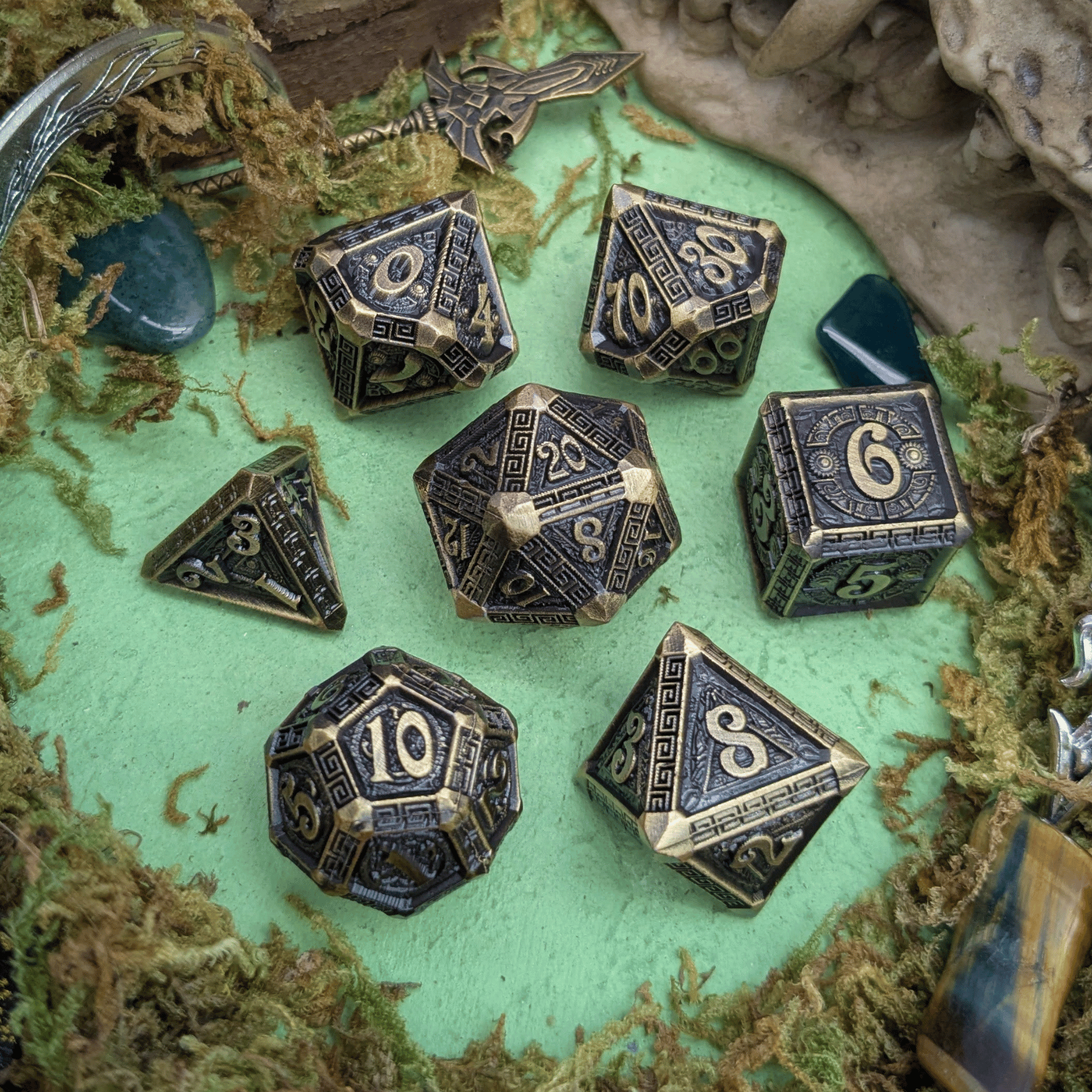 Olympian Legacy | Metal Mythos Dice Set
