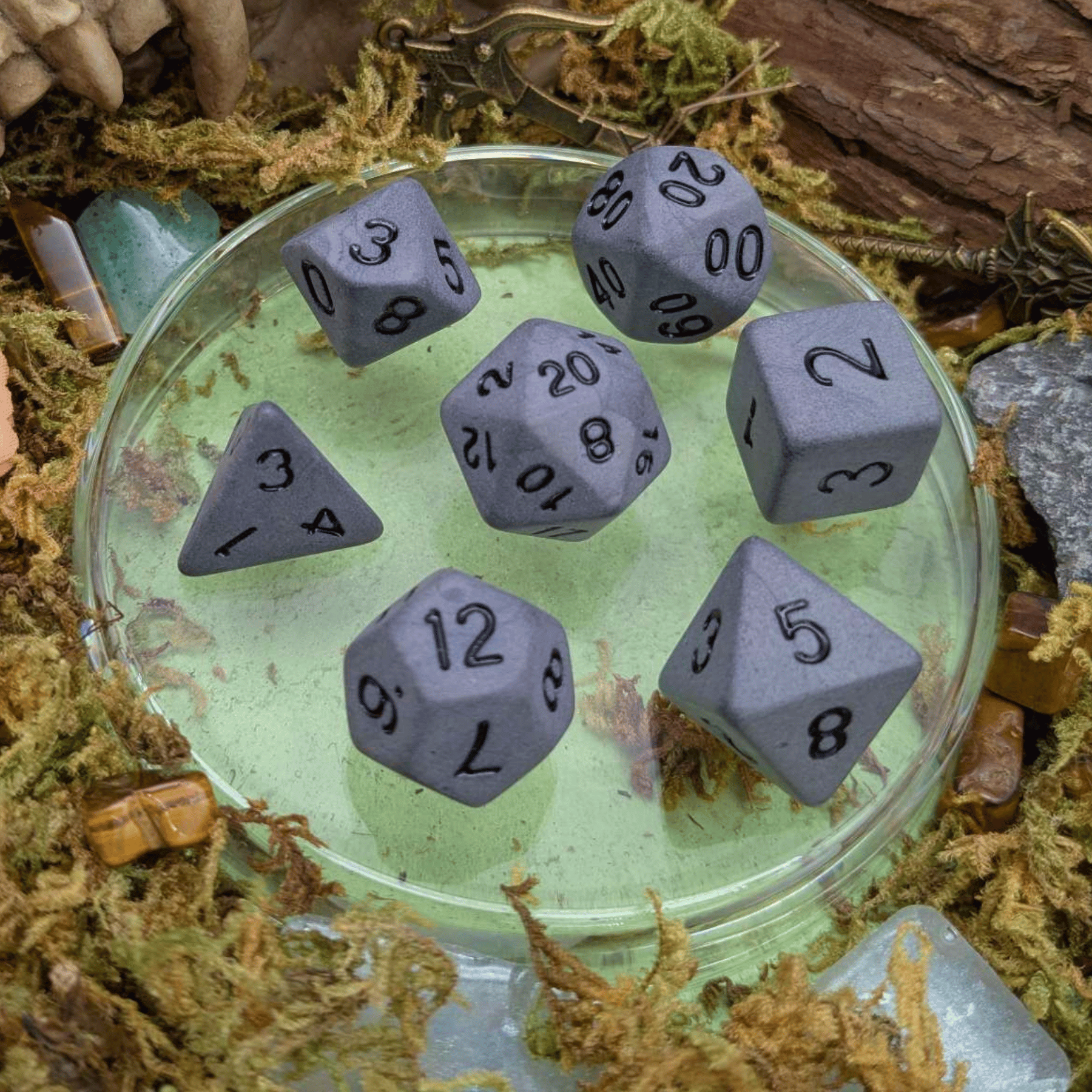 Tombstone Pastel Grey Dice