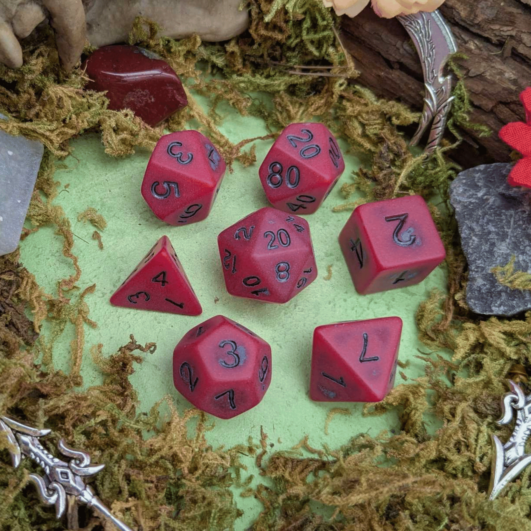 Vampire Pastel Red Dice